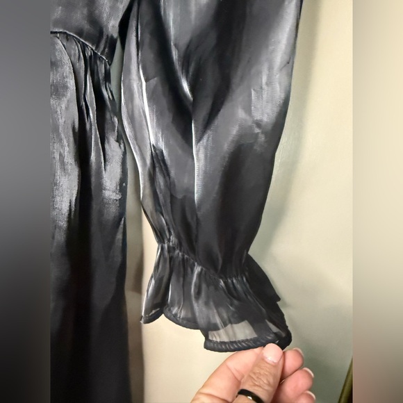 Thirty Thirty Seeing Stars Black Babydoll Dress S - Picture 5 of 8